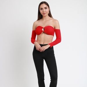 Red Crop Top